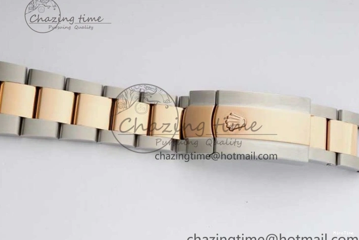 MiroTime 0508 Seasonal DateJust 36mm SS RG DIWF 1:1 Best Edition 904L Steel White Stick Dial on Jubilee Oyster SA 2306